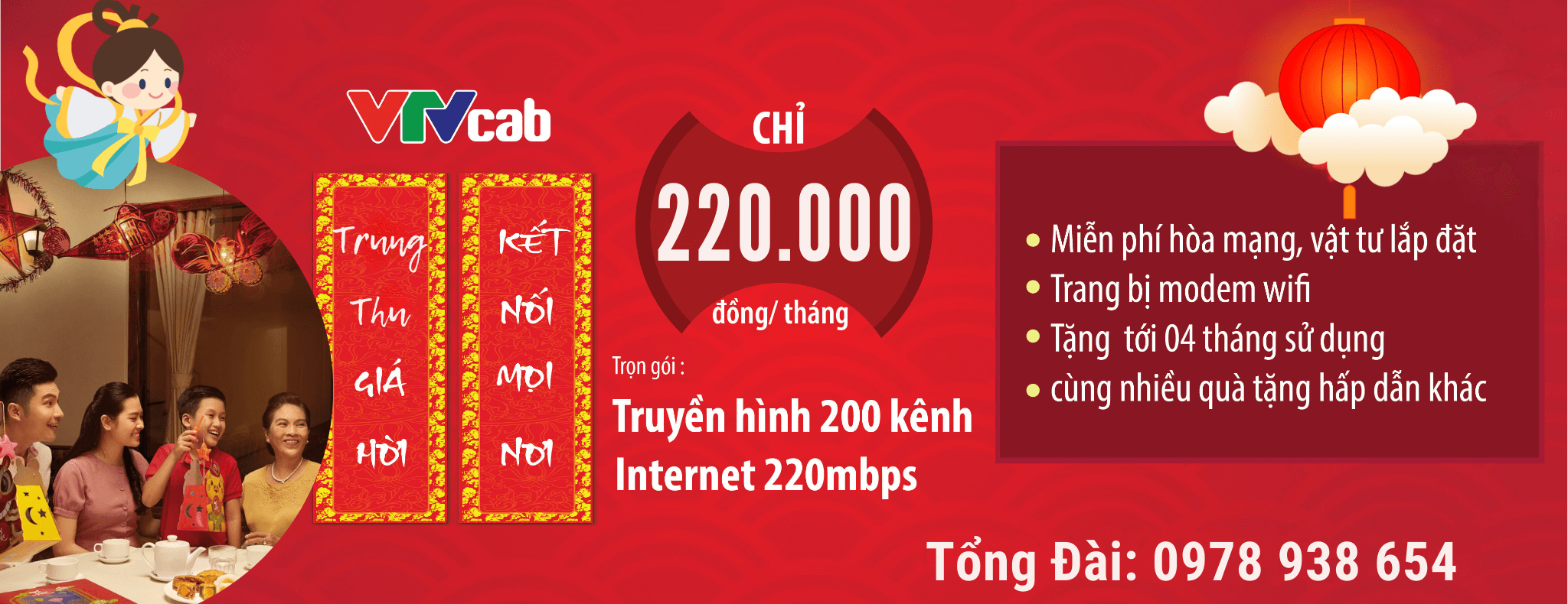 Combo Truyền hình và Internet VTVcab